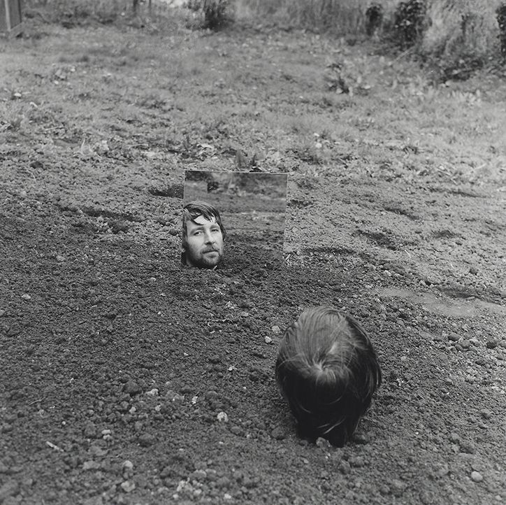 Self Burial with Mirror, 1969